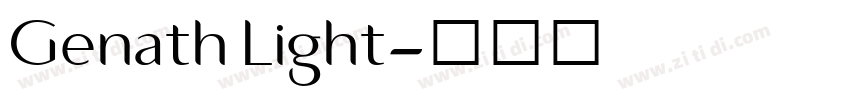 Genath Light字体转换